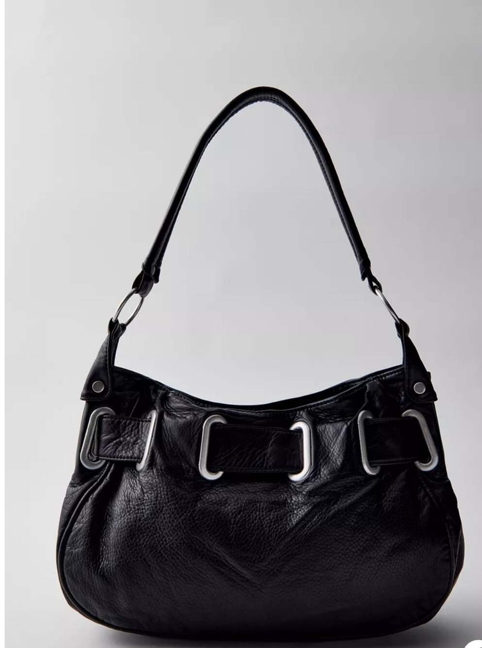 BDG Sonny Belted Leather Hobo Bag